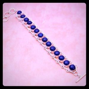 Genuine Lapis Lazuli Bracelet.
